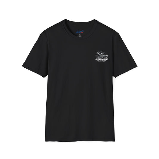 Car Detailing T-Shirt — GN CustomShine Logo & QR Code Tee