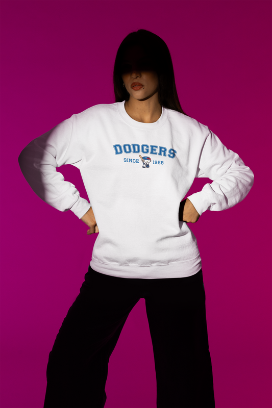 Cute Baseball Mascot Crew Neck – Since 1958 - Bat
