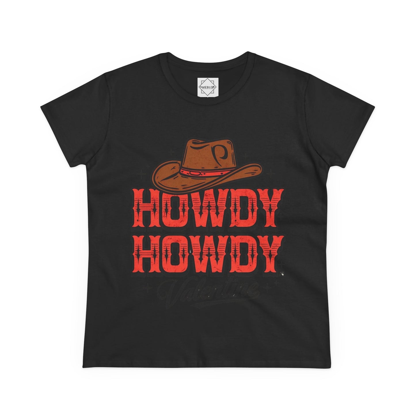 Women's Tee - Custom Cute Cowboy Theme Valentine's Day Brides Maid Gift Personal Birthday Gift Tee