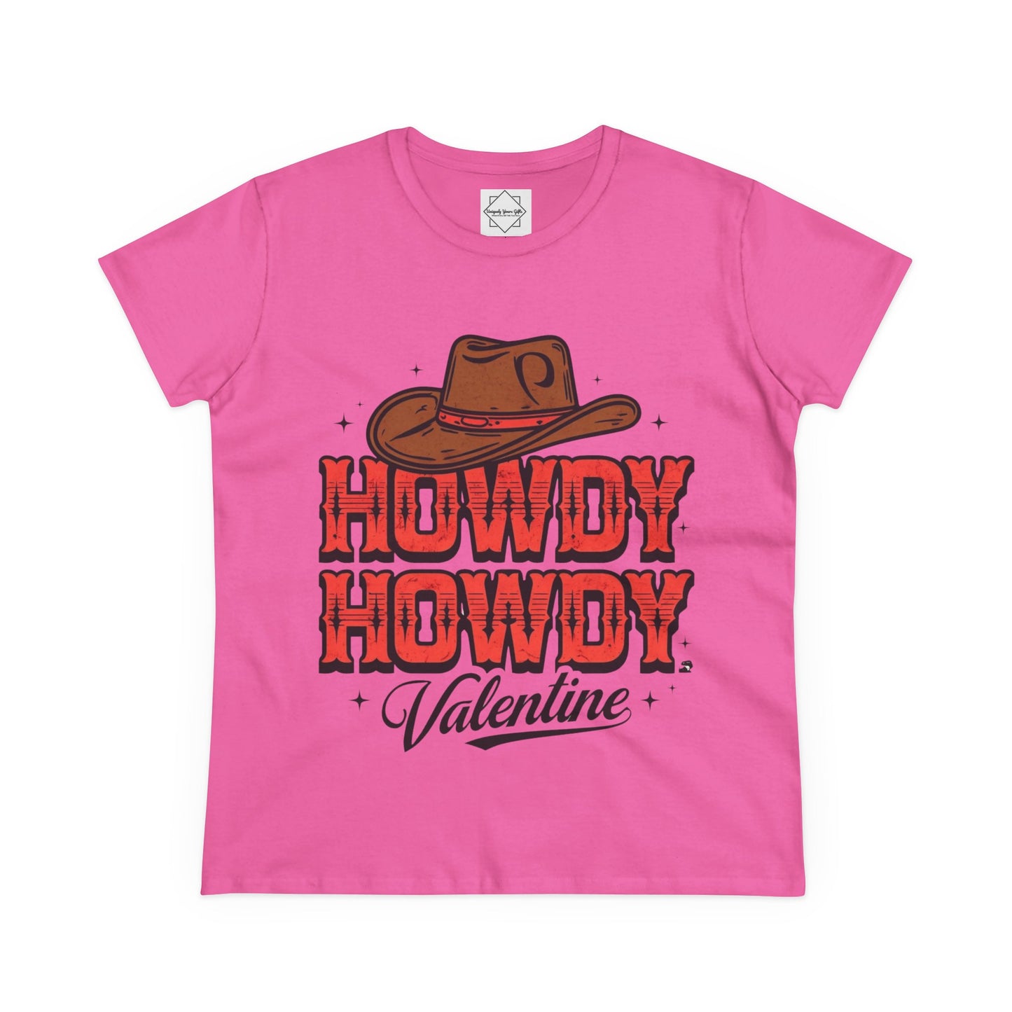 Women's Tee - Custom Cute Cowboy Theme Valentine's Day Brides Maid Gift Personal Birthday Gift Tee