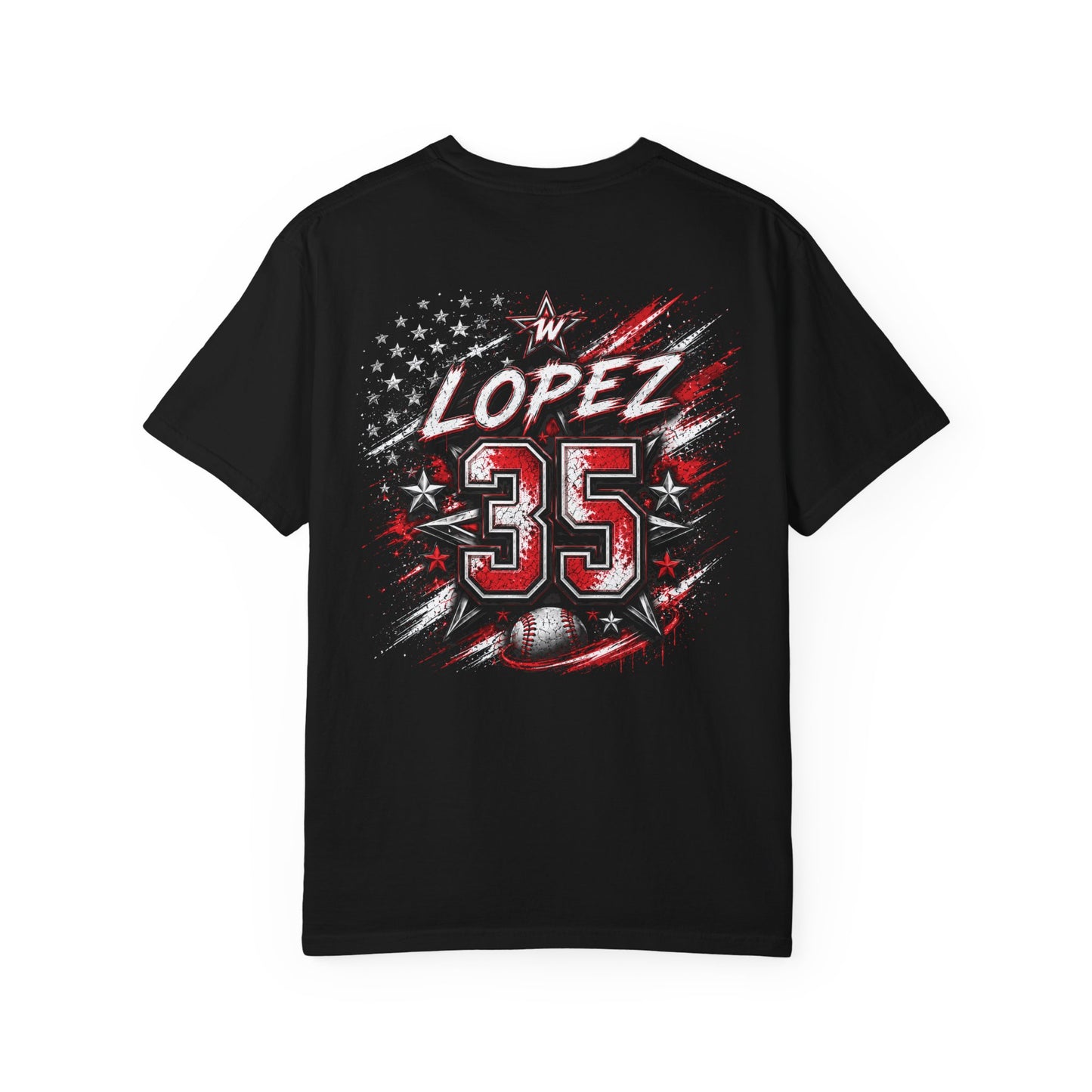 Star -Spangled Wilmington All-Stars Baseball Fundraiser Tee | Comfort Colors