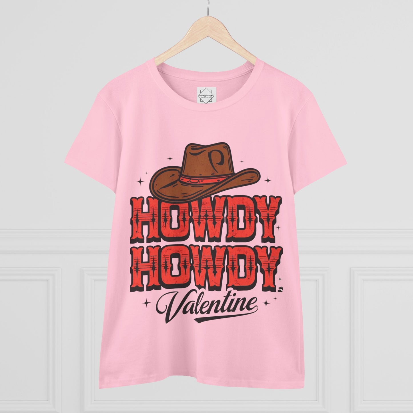 Women's Tee - Custom Cute Cowboy Theme Valentine's Day Brides Maid Gift Personal Birthday Gift Tee