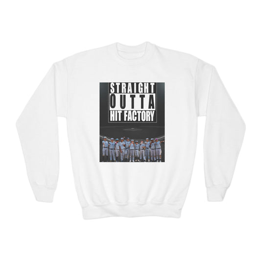 Champs Straight Outta Hit Factory Youth Crewneck Sweatshirt