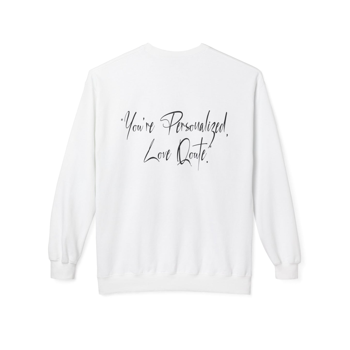 Dandelion Heart Sweatshirt, Custom Valentine's Day Gift. Anniversary Gift, Cute Heart Design Crewneck Fleece. Personalized Love Quote.