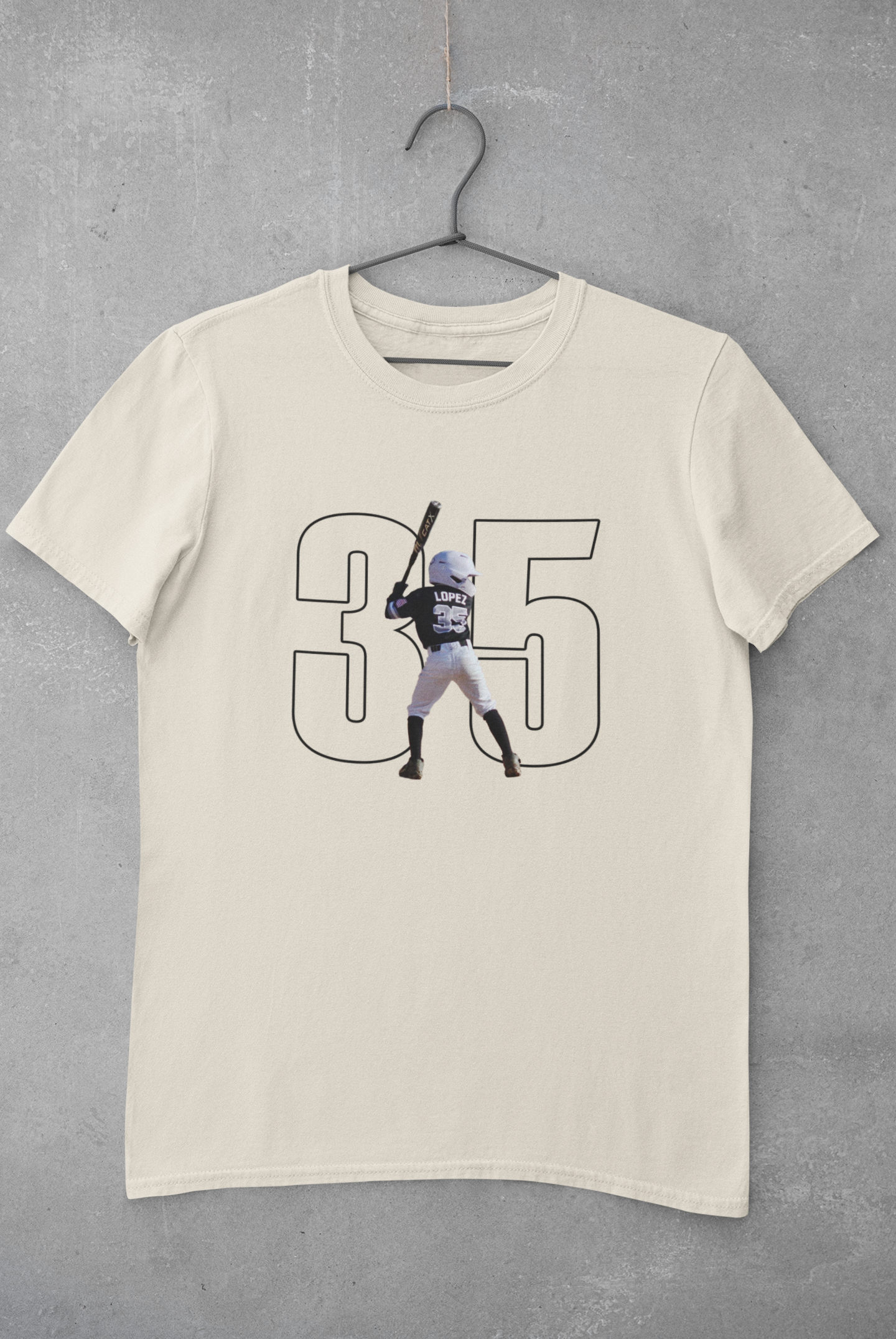 Baseball Mom Custom Player Photo Shirt or Crewneck | Varsity Style